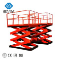 Plataforma de elevación de tijera móvil de 10 m / elevación de tijera eléctrica hidráulica en China